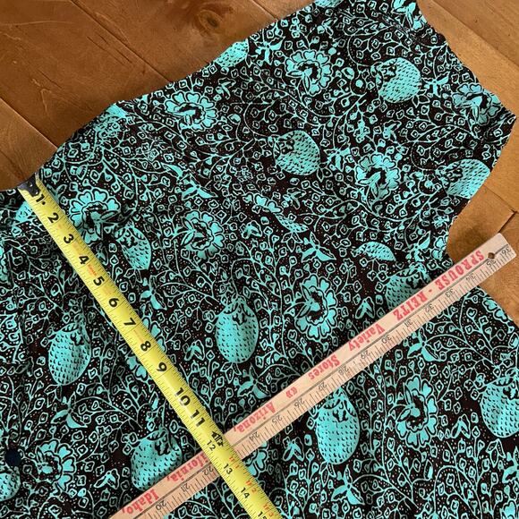 Vintage we be bop women’s 4x tunic top button up Hawaiian teal - Picture 12 of 12